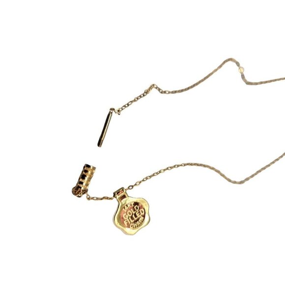 Nolan Miller Glamour Collection Pendant Necklace 18" Gold Filled Chain Swarovski - Picture 15 of 16